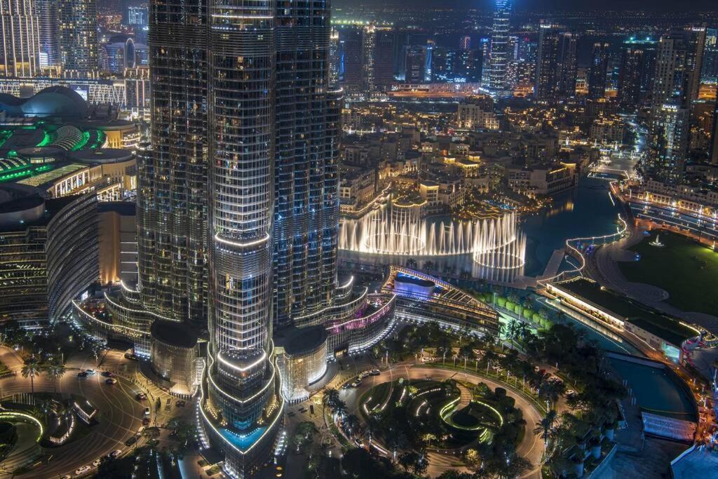 First Class 3Br With Full Burj Khalifa And Fountain View Dubai Exterior foto