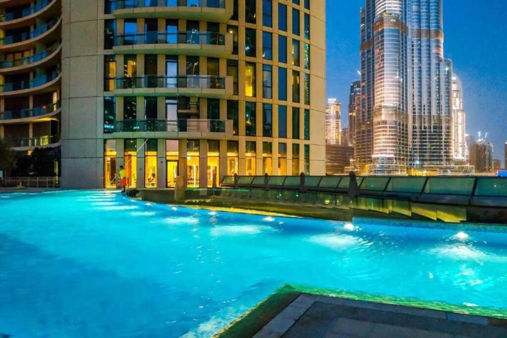 First Class 3Br With Full Burj Khalifa And Fountain View Dubai Exterior foto